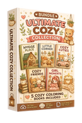 ☕ Ultimate Cozy Collection – Premium Printable Coloring Bundle