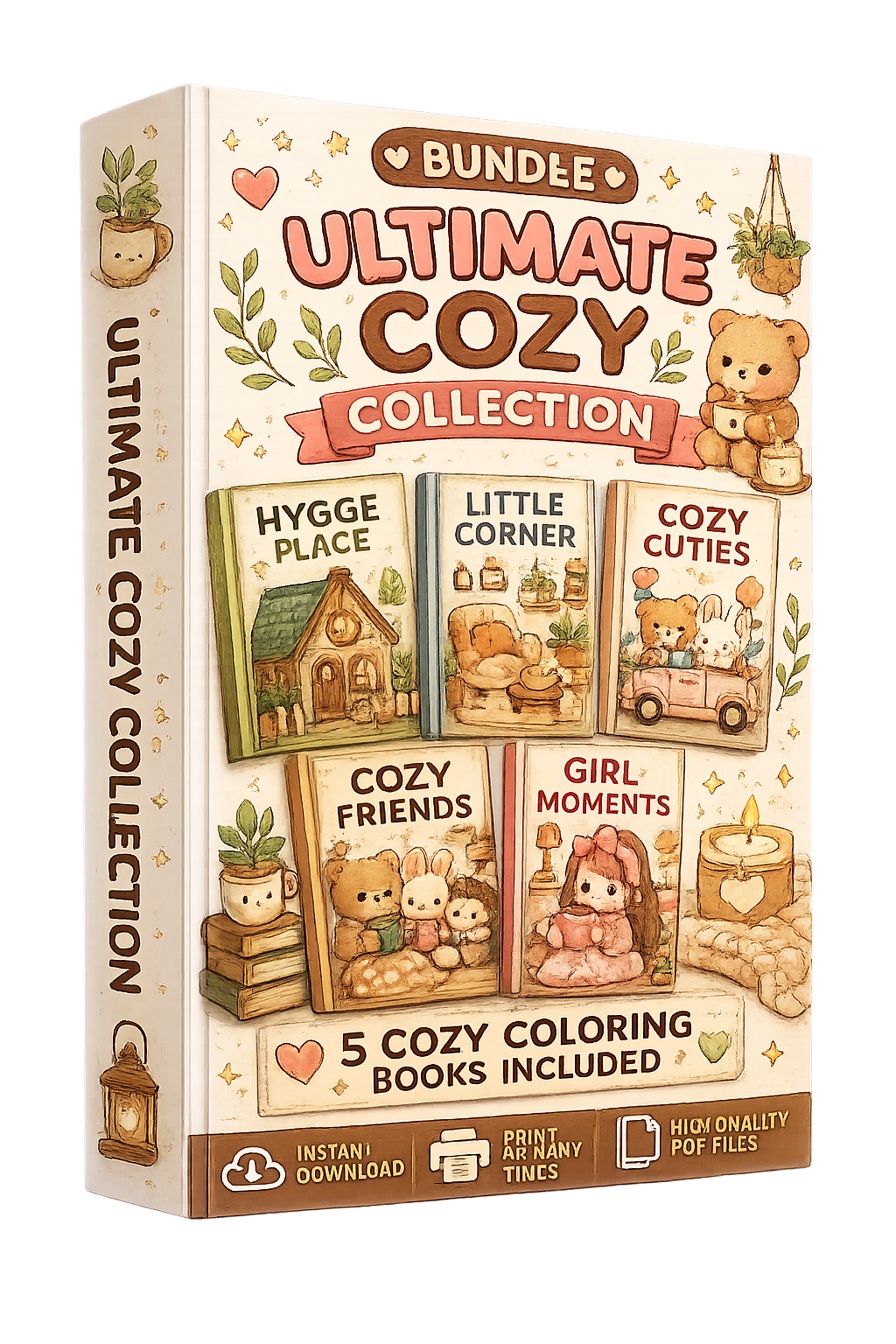 ☕ Ultimate Cozy Collection – Premium Printable Coloring Bundle