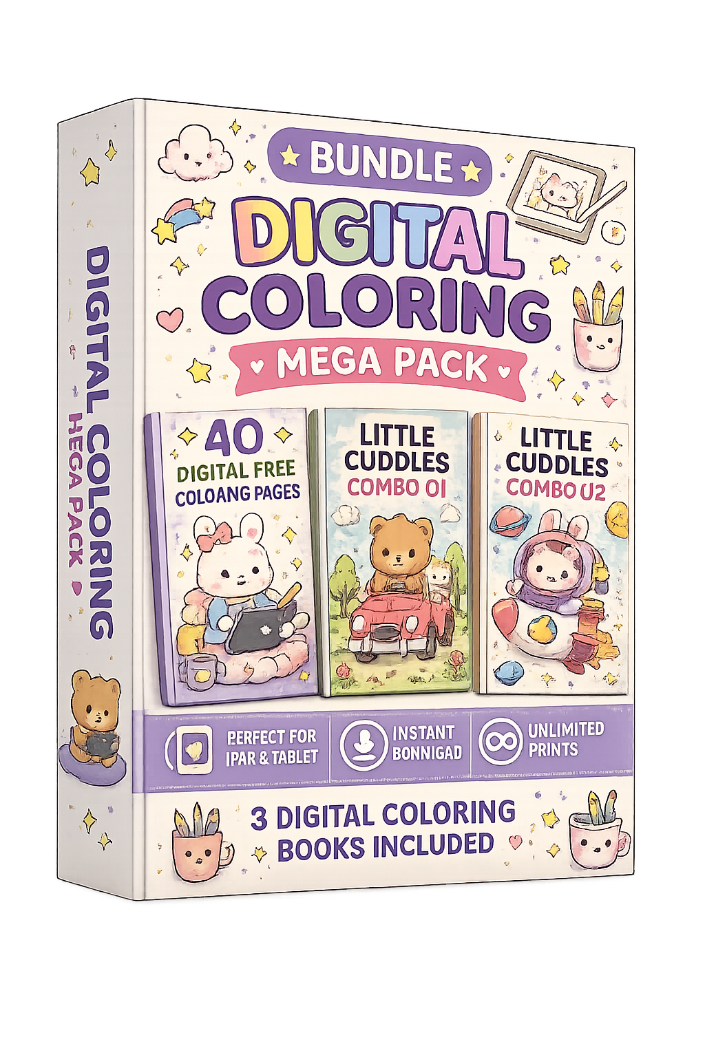 🎨 Digital Coloring Mega Pack – Printable & Digital Fun Collection