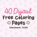 40 Digital Coloring Pages – Coloring Set
