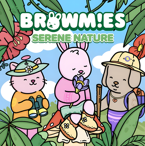 Brownies Serene Nature – Animal Coloring Book