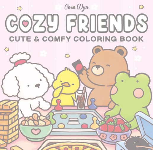 Cozy Friends – Friends Coloring Book